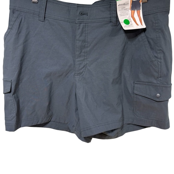 Eddie Bauer Gray‎ Cargo Shorts Casual Cotton Blend - Picture 1 of 8